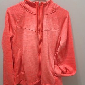 Athletic peach zip jacket